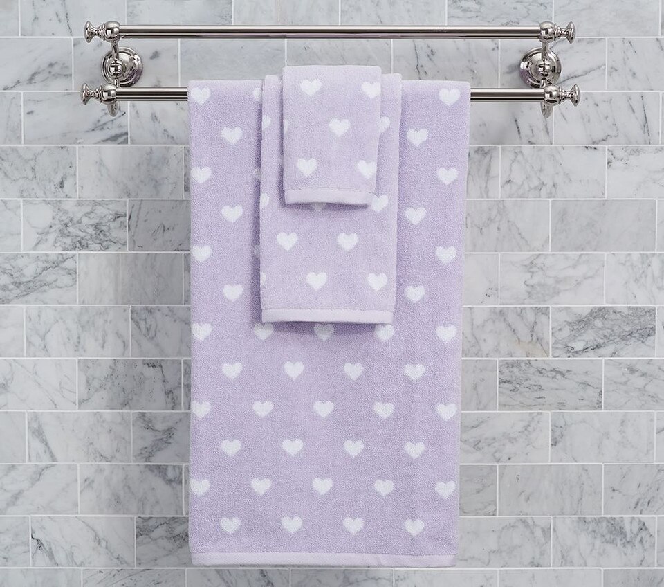 Heart Bath Towel Collection - Pottery Barn Kids Australia